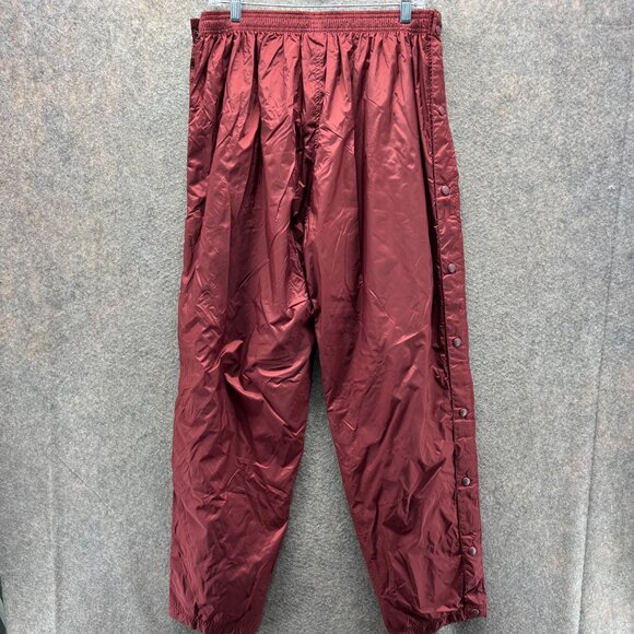 Vintage Champion Sweatpants Mens XL Burgundy Athletic Track Windbreaker Y2K - Picture 2 of 12